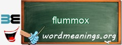 WordMeaning blackboard for flummox